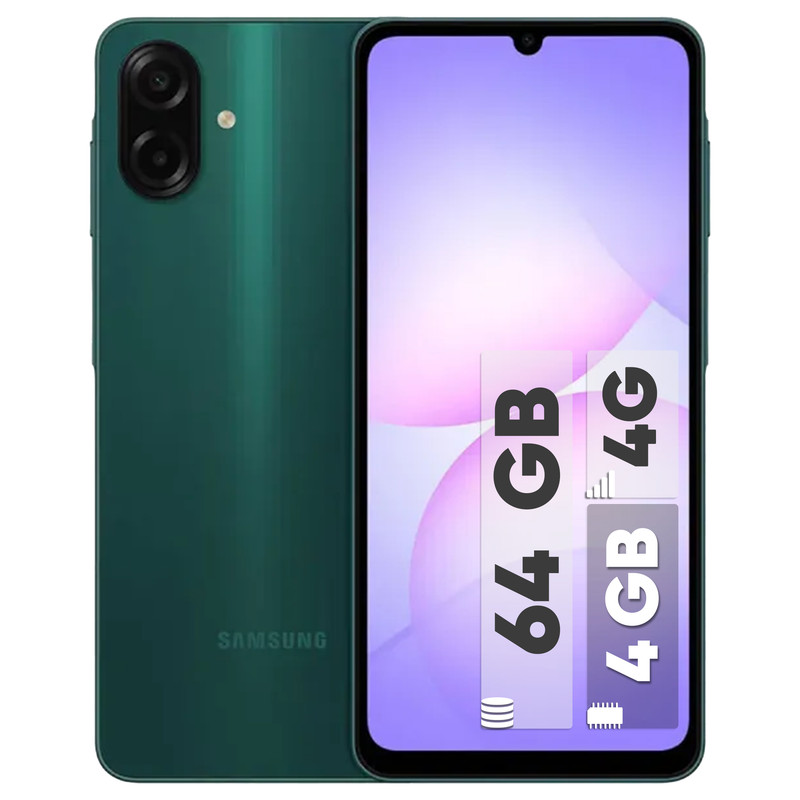 گوشی موبایل سامسونگ مدل Galaxy A07 با ظرفیت 64 گیگابایت و رم 4 گیگابایت - به همراه شارژر